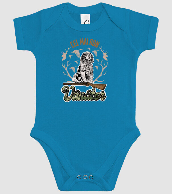 Cel mai bun vânător model turcoaz pe tricou