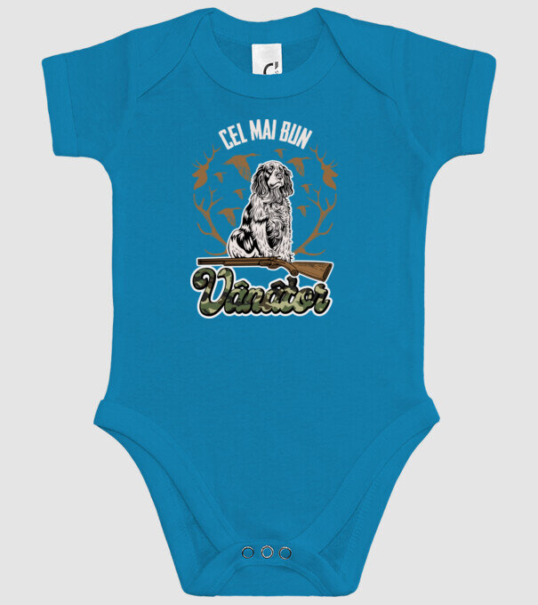 Cel mai bun vânător model turcoaz pe tricou