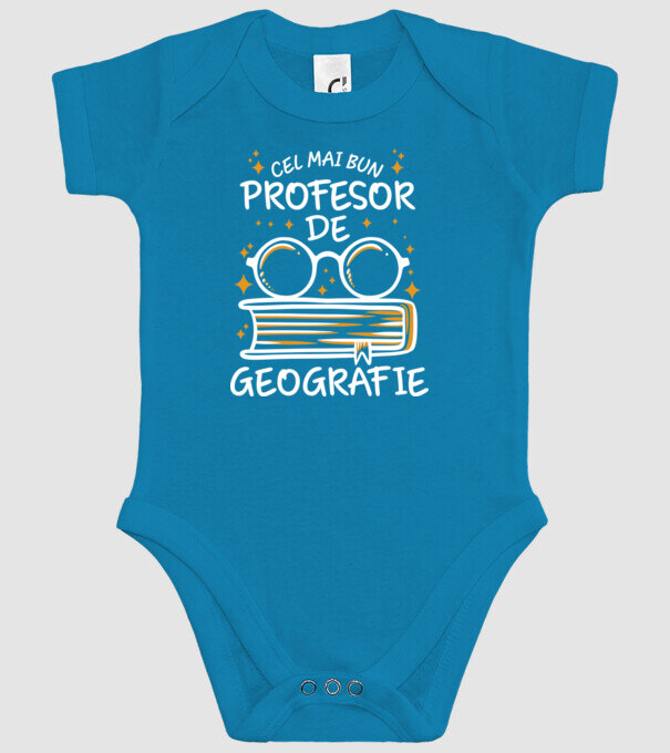 Cel mai profesor geografie model turcoaz pe tricou