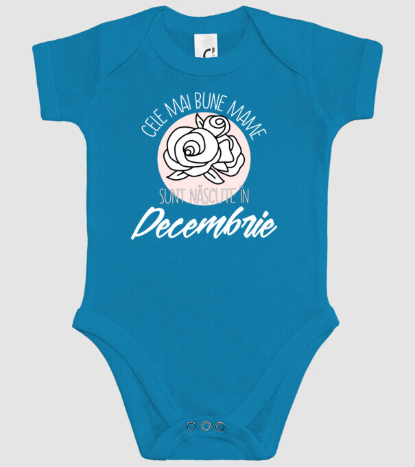 Cele mai bune mame sunt născute în Decembrie model turcoaz pe tricou