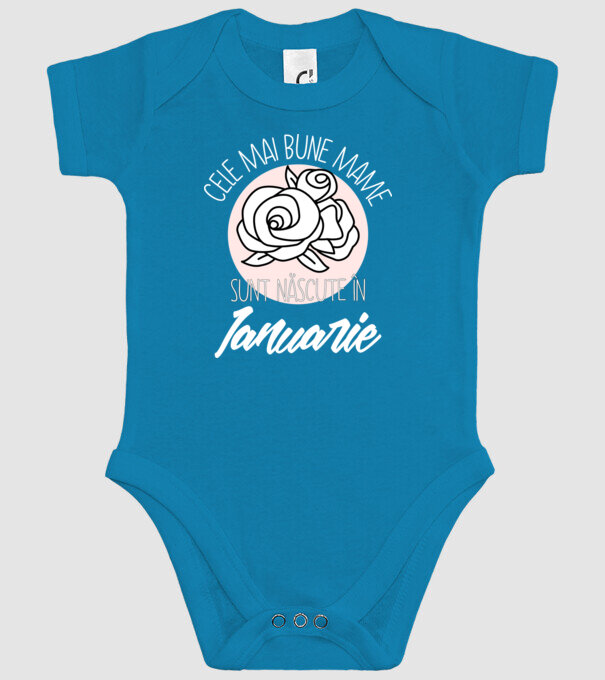 Cele mai bune mame sunt născute în Ianuarie model turcoaz pe tricou