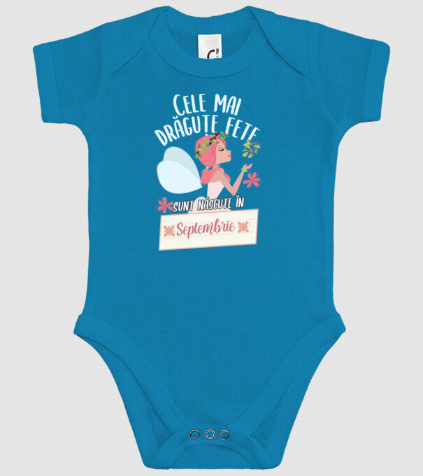 Cele mai drăguțe fete sunt născute în septembrie. model turcoaz pe tricou