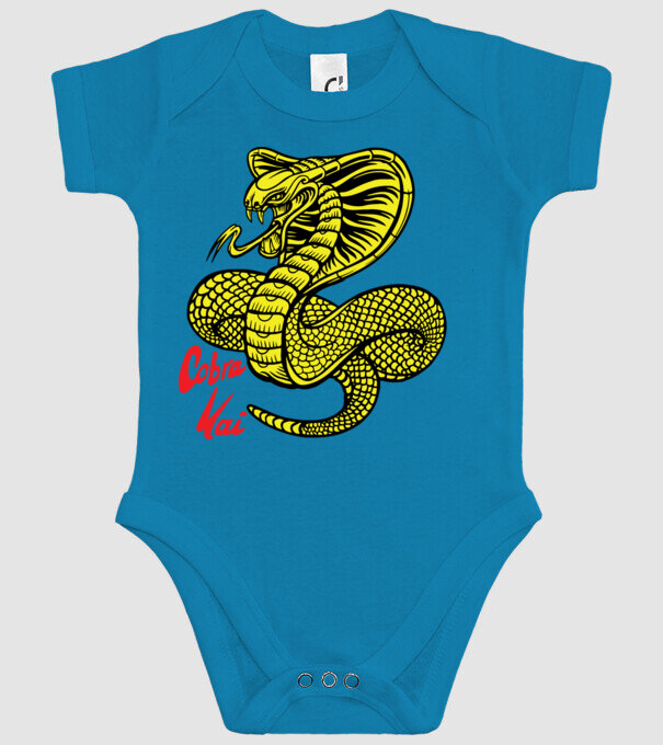 cobra kai logo color model turcoaz pe tricou