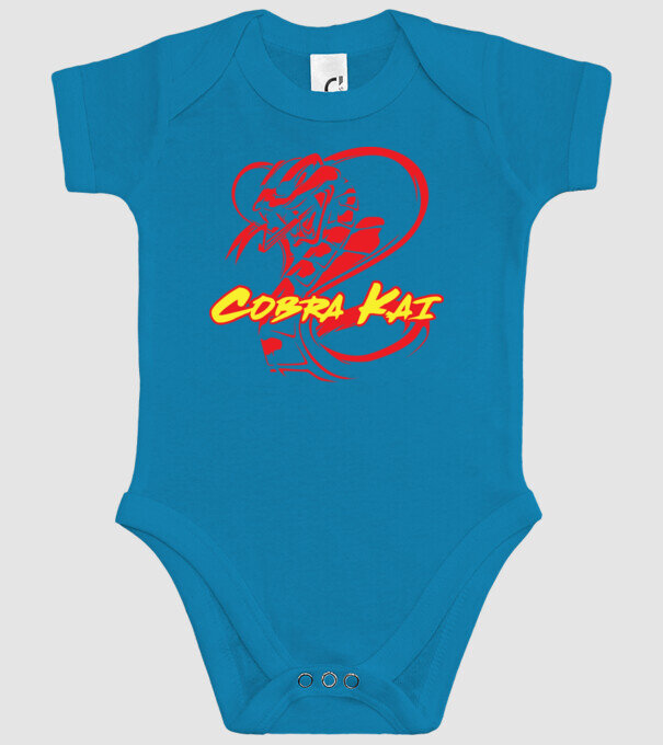 cobra kai simple model turcoaz pe tricou