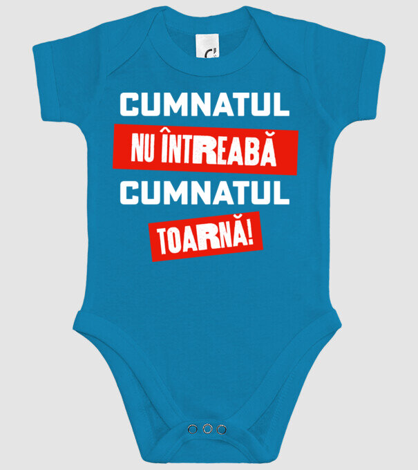 Cumnatul nu întreabă, cumnatul toarnă! model turcoaz pe tricou