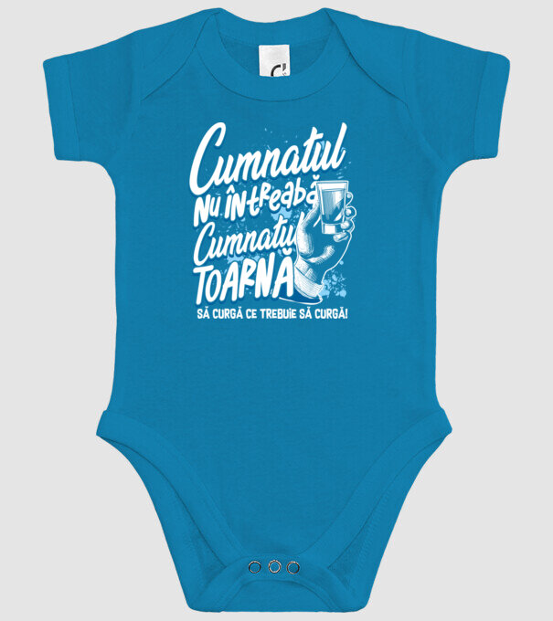Cumnatul nu întreabă, cumnatul toarnă. Să curgă ce trebuie să curgă! model turcoaz pe tricou