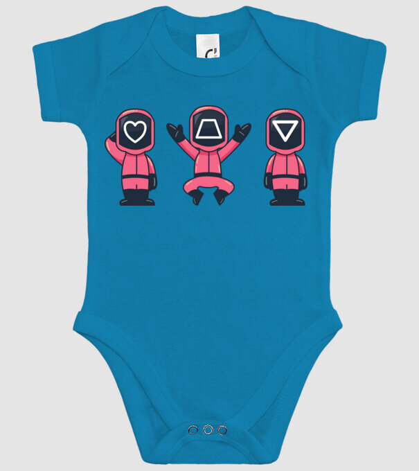 cute squid game toys model turcoaz pe tricou