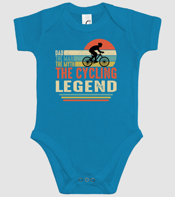 Dad the man, the myth, the cycling legend model turcoaz pe tricou
