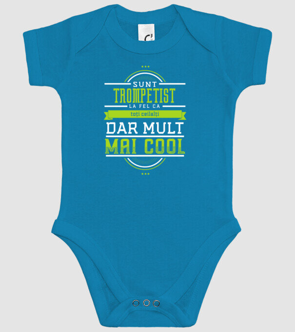 sunt un trompetist, la fel ca toți ceilalți, dar mult mai cool model turcoaz pe tricou