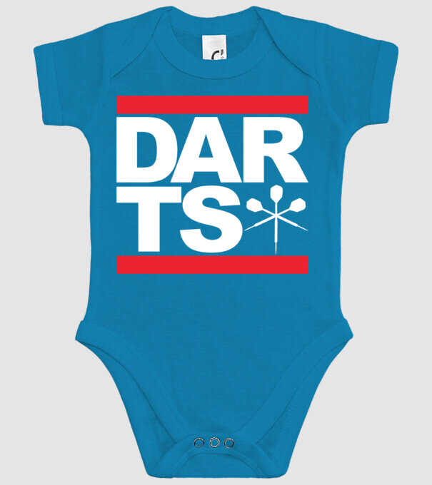 Darts DMC model turcoaz pe tricou