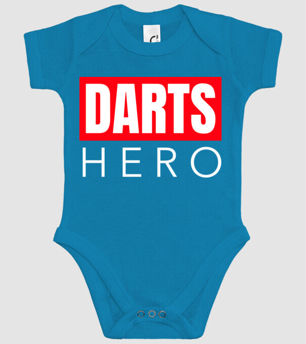 DARTS HERO model turcoaz pe tricou