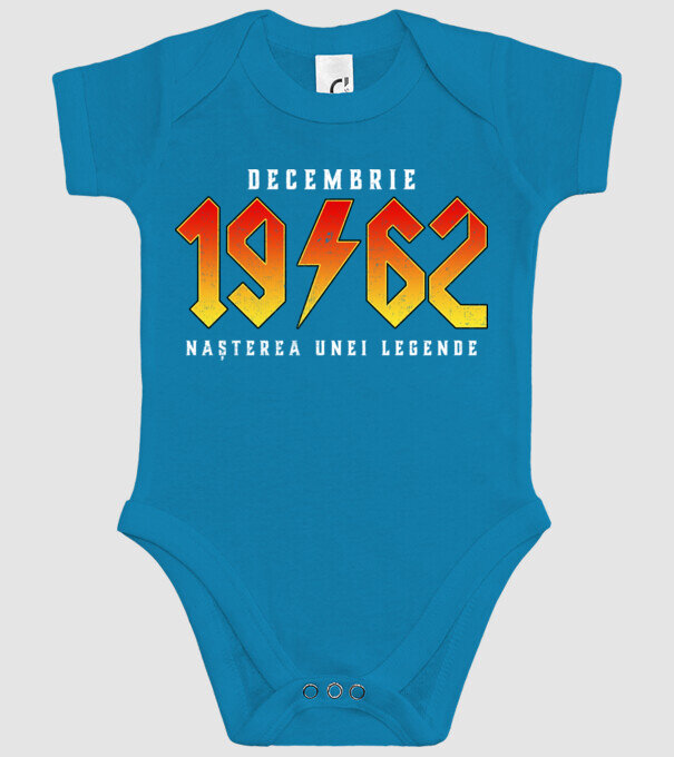 Decembrie - 1962 - nașterea unei legende model turcoaz pe tricou
