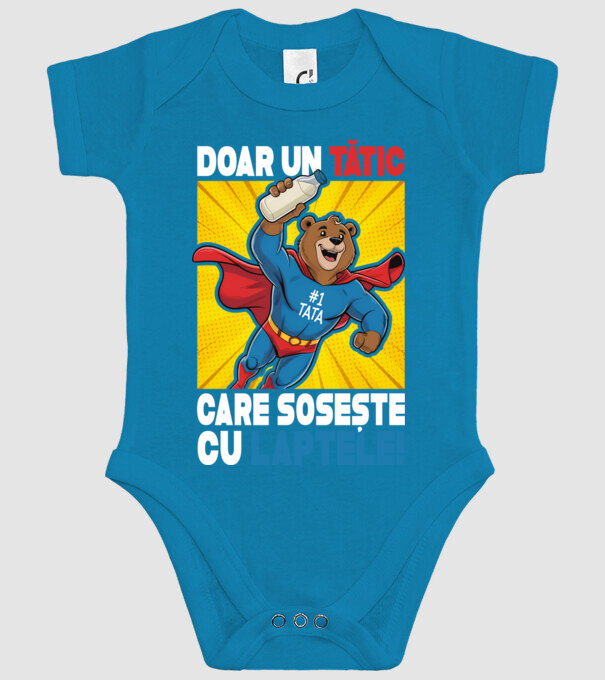 Doar un Tătic Care sosește cu laptele model turcoaz pe tricou