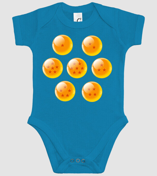 dragonballs model turcoaz pe tricou