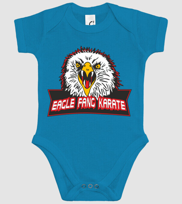 eagle fang karate cobra kai model turcoaz pe tricou