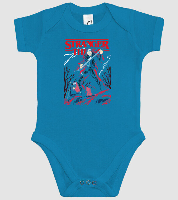 eddie munson model turcoaz pe tricou