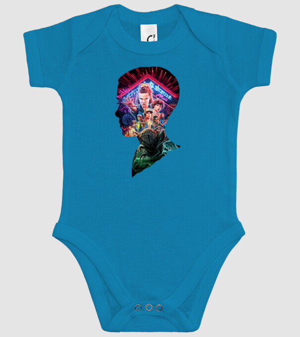eleven poster head model turcoaz pe tricou