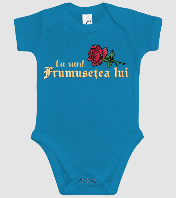 eu sunt frumusețea lui model turcoaz pe tricou