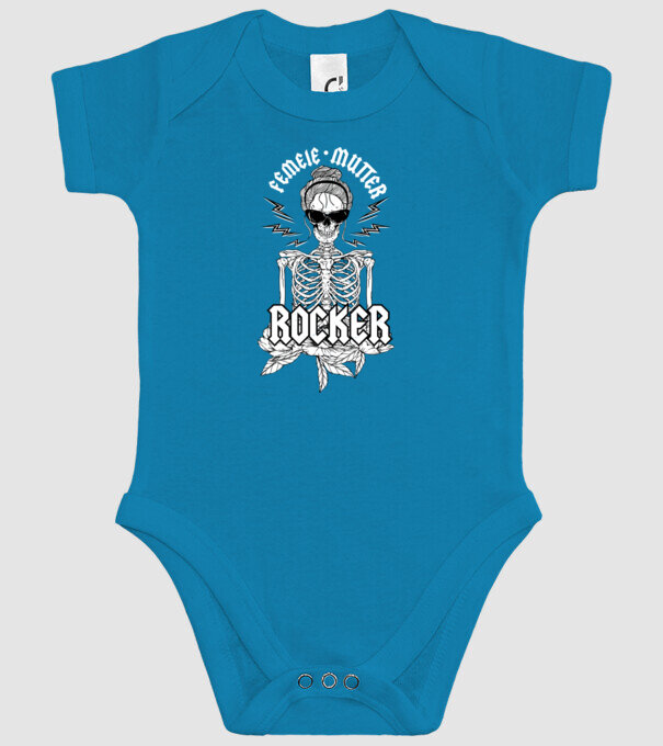 femeie - mutter - rocker model turcoaz pe tricou