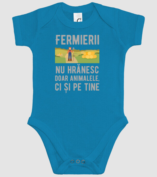Fermierii nu hrănesc doar animalele, ci și pe tine model turcoaz pe tricou