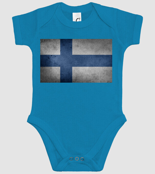 FINLAND model turcoaz pe tricou