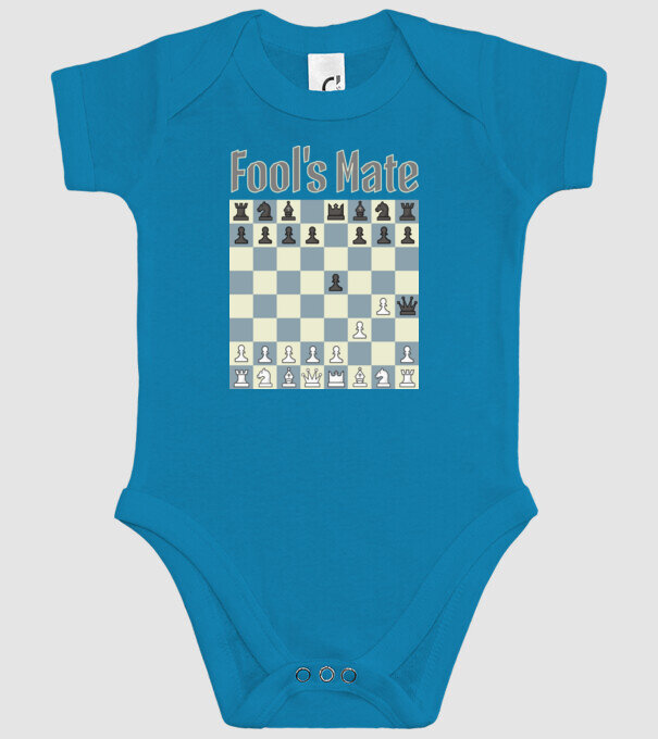 fool's mate model turcoaz pe tricou