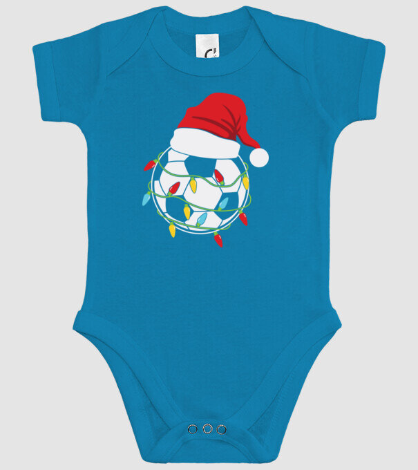 Football christmas model turcoaz pe tricou