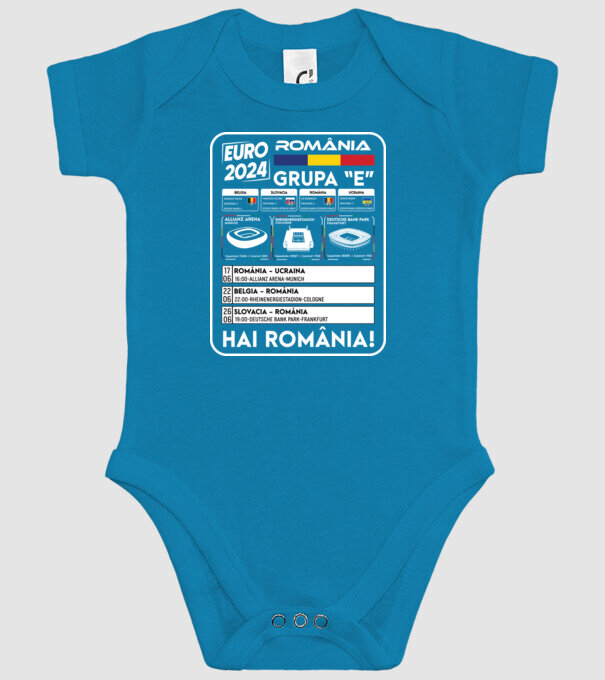 Fotbal Calendar Euro 2024 model turcoaz pe tricou
