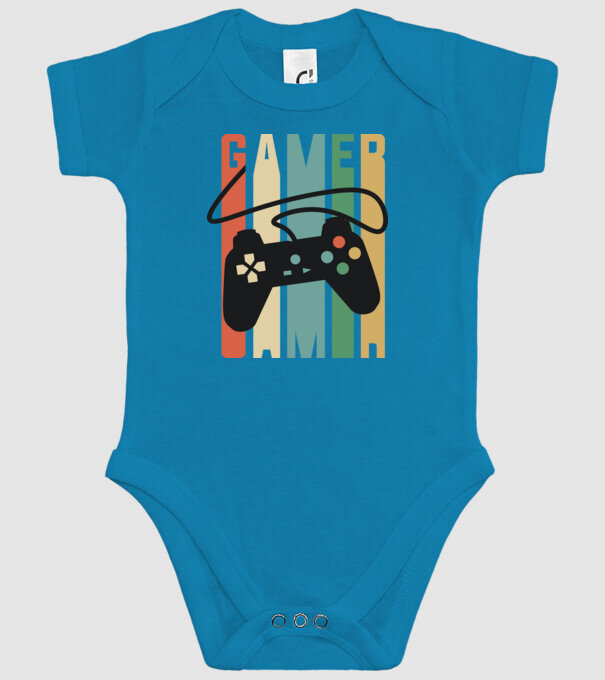 Gamer Controller model turcoaz pe tricou