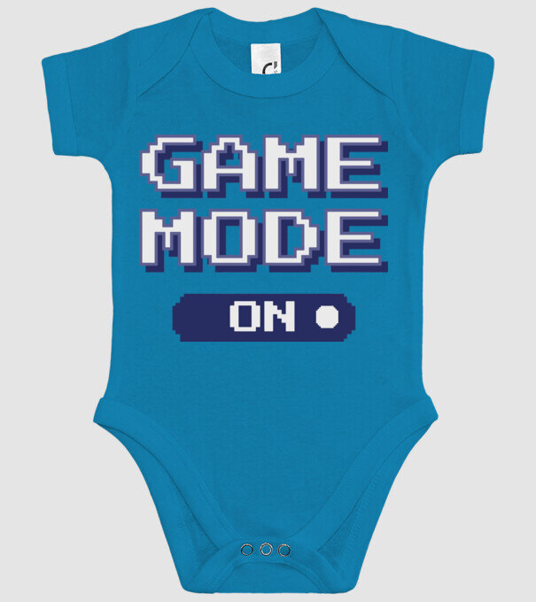 Gamer - Game mode on model turcoaz pe tricou