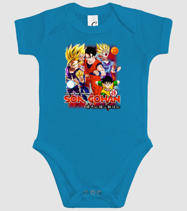 gohan dragonball model turcoaz pe tricou