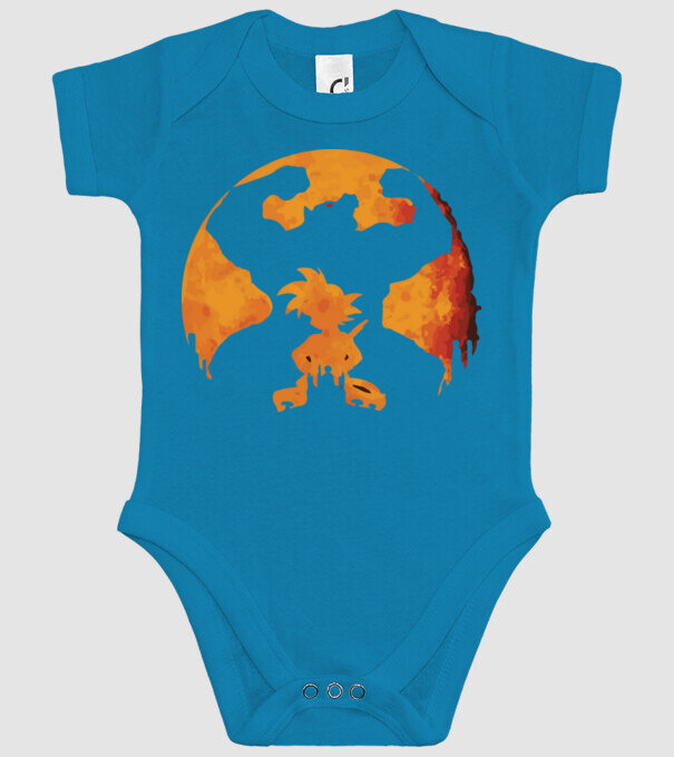 goku sunset model turcoaz pe tricou