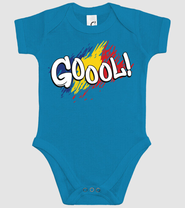 GOOOL model turcoaz pe tricou