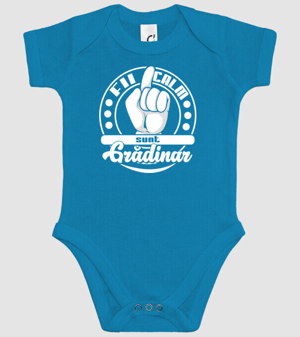 grădinar model turcoaz pe tricou