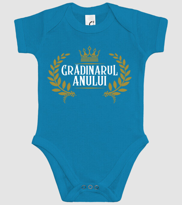 Grădinarul anului model turcoaz pe tricou