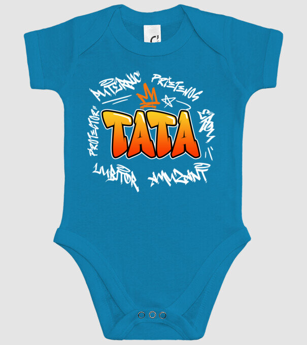 Graffiti apa fehér RO model turcoaz pe tricou