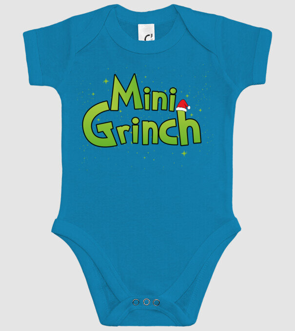 Grinch Family Mini Grinch model turcoaz pe tricou