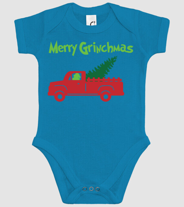 Grinchmas truck model turcoaz pe tricou