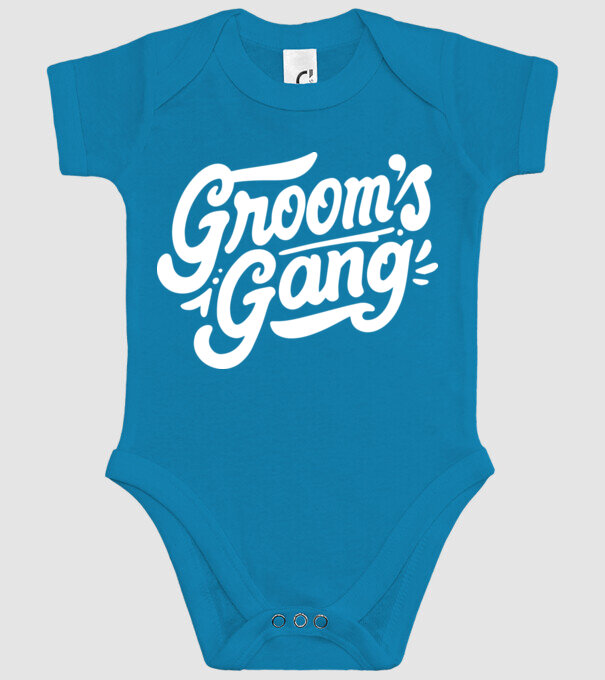 Grooms Gang model turcoaz pe tricou