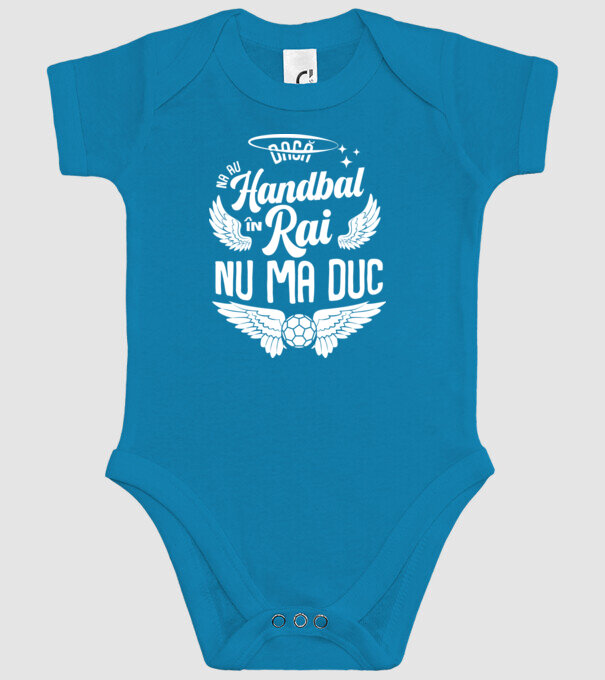 Handbal în Rai model turcoaz pe tricou