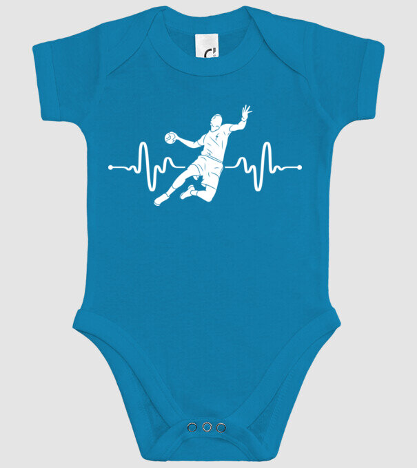 handball heartbeat model turcoaz pe tricou