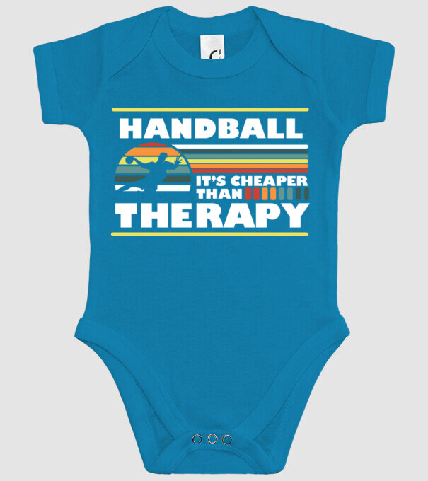 Handball therapy model turcoaz pe tricou
