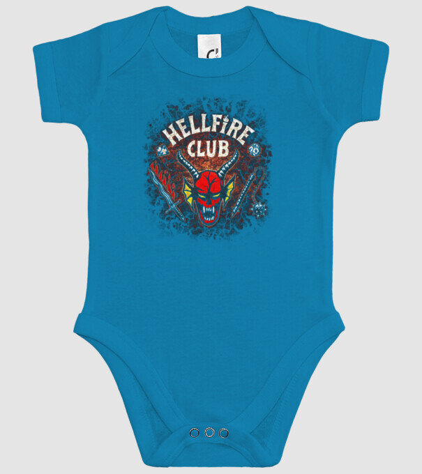hellfire club stranger things model turcoaz pe tricou