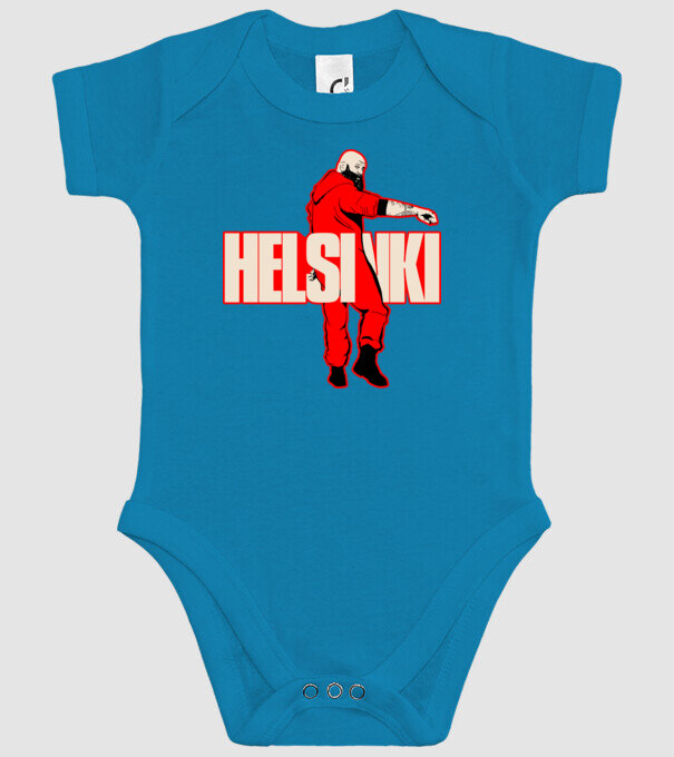 helsinki la casa de papel model turcoaz pe tricou