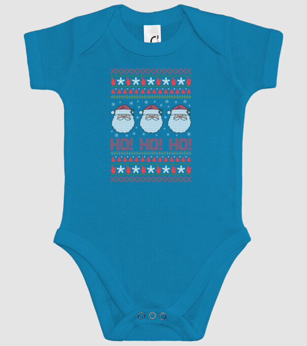 Ho-Ho-Ho model turcoaz pe tricou