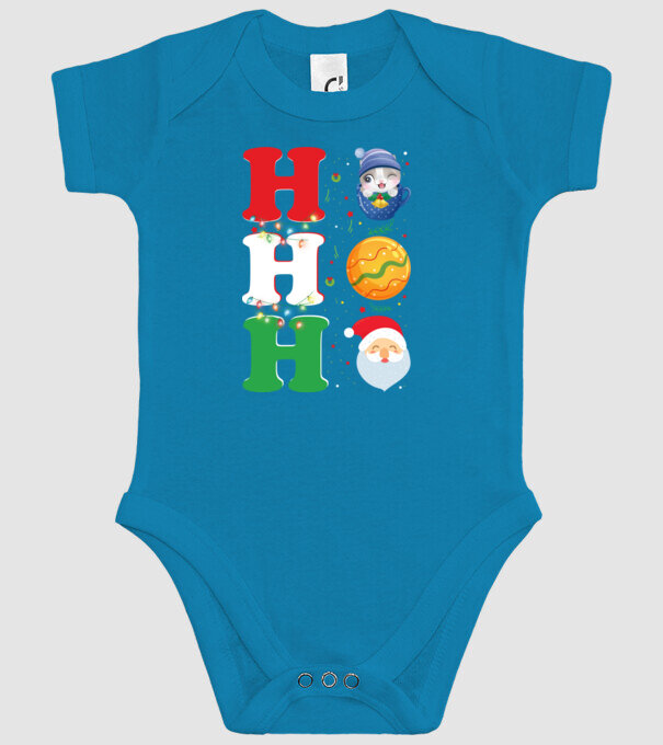 Ho-ho-ho christmas model turcoaz pe tricou