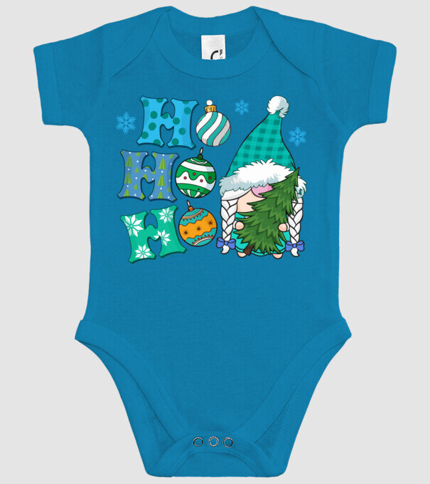 Ho-ho-ho gnome model turcoaz pe tricou