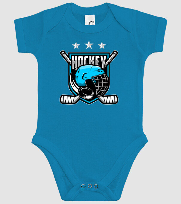 Hockey model turcoaz pe tricou