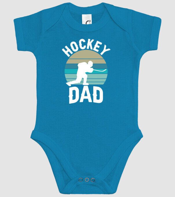 Hockey dad model turcoaz pe tricou