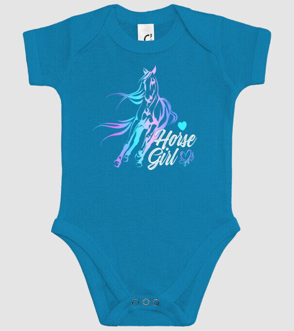 Horse girl 2 model turcoaz pe tricou